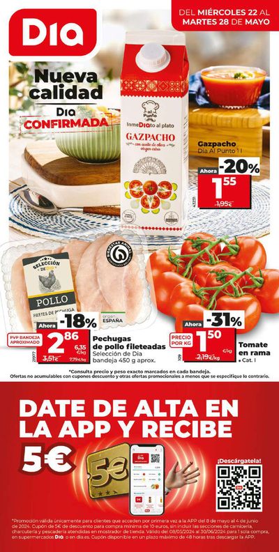 Ofertas de Hiper-Supermercados en San Cayetano | Ofertas del 22 al 28 de mayo de Dia | 22/5/2024 - 28/5/2024