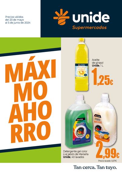 Catálogo Unide Supermercados en Zarzalejo | Máximo Ahorro | 23/5/2024 - 5/6/2024