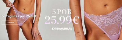 Ofertas de Ropa, Zapatos y Complementos en Sabadell | Promoción 5 por 25,99€ de Hunkemoller | 21/5/2024 - 27/5/2024