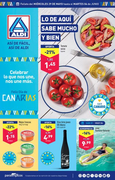 Catálogo ALDI en Santa Cruz de Tenerife | ¡Así de fácil, así de Aldi! | 29/5/2024 - 4/6/2024