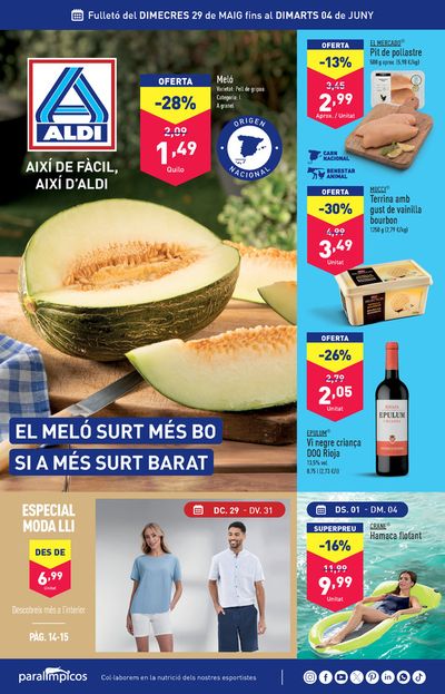 Ofertas de Hiper-Supermercados en Cadaqués | ¡Así de fácil, así de Aldi! de ALDI | 29/5/2024 - 4/6/2024