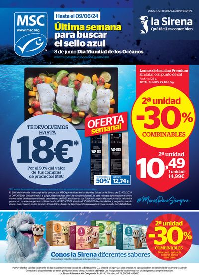 Catálogo La Sirena | Última semana para buscar el sello azul | 3/6/2024 - 9/6/2024