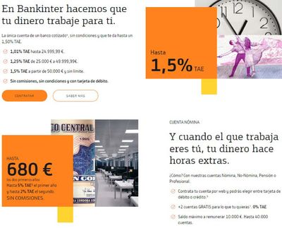 Ofertas de Bancos y Seguros en Algeciras | Promoción  de Bankinter | 22/5/2024 - 31/5/2024
