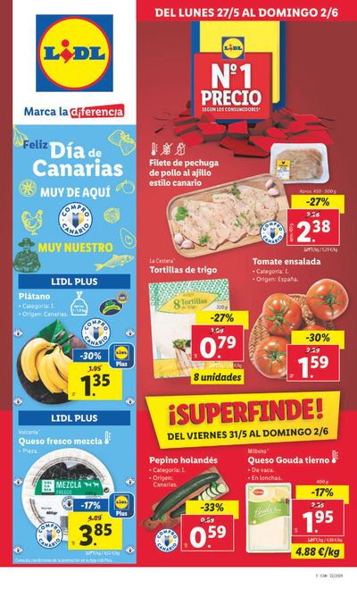 Ofertas de Hiper-Supermercados en Playa Blanca | Precio nº1 de Lidl | 27/5/2024 - 2/6/2024