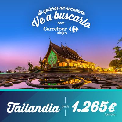 Ofertas de Viajes en Miño | Viaja este verano a Tailandia desde 1.265€ de Carrefour Viajes | 23/5/2024 - 31/5/2024