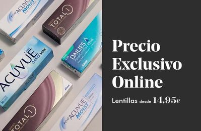 Ofertas de Salud y Ópticas en Mairena del Aljarafe | Lentillas desde 14.95€ de Optica 2000 | 23/5/2024 - 31/5/2024