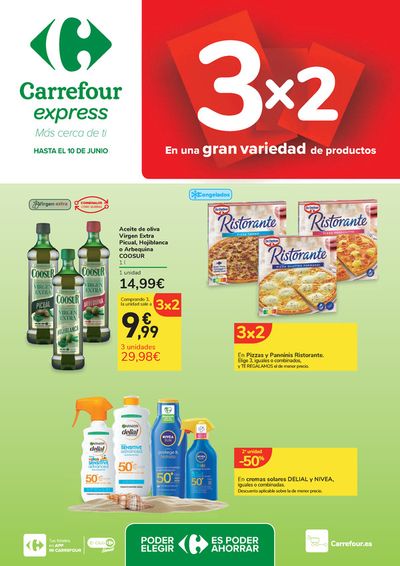 Catálogo Carrefour Express en Cogollos de Guadix | 3x2 En una gran variedad de de productos | 24/5/2024 - 10/6/2024