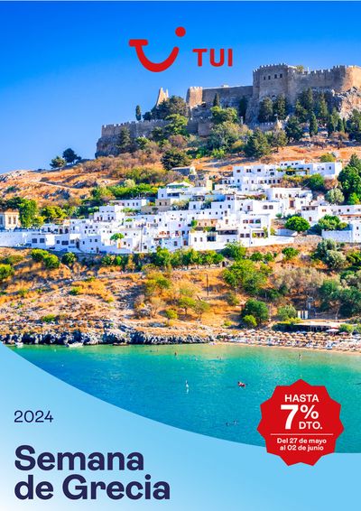 Ofertas de Viajes | Semana de Grecia de Tui Travel PLC | 27/5/2024 - 2/6/2024