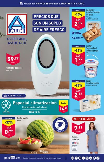 Ofertas de Hiper-Supermercados en Alcalá de Guadaira | Así de fácil, así de Aldi de ALDI | 5/6/2024 - 11/6/2024