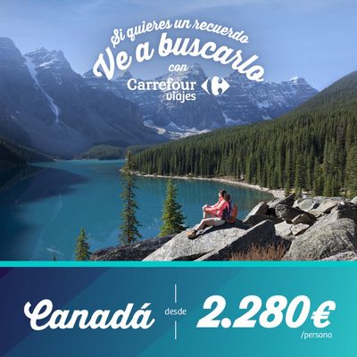 Ofertas de Viajes en Foios | Viaja organizado por Canadá desde 2.280€ de Carrefour Viajes | 28/5/2024 - 7/6/2024