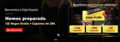 Ofertas de Informática y Electrónica en carabanchel | Promociones especiales  de Olight | 30/5/2024 - 8/6/2024