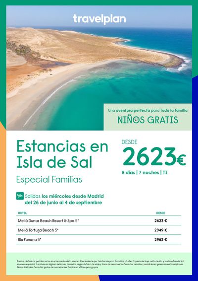 Ofertas de Viajes en Basauri | Travelplan Isla de Sal de Travelplan | 31/5/2024 - 10/6/2024