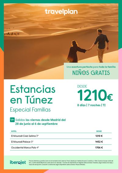 Ofertas de Viajes en Zaragoza | Travelplan TÚNEZ de Travelplan | 31/5/2024 - 12/6/2024