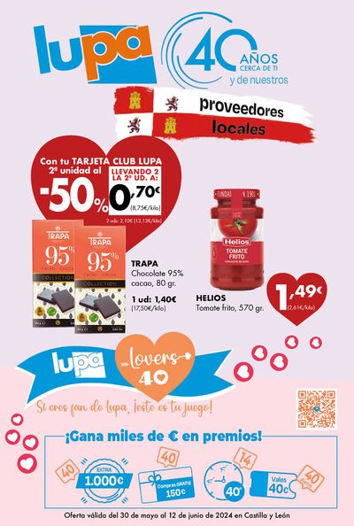 Ofertas de Hiper-Supermercados en Puebla de Sanabria | Catálogo Supermercados Lupa de Supermercados Lupa | 31/5/2024 - 12/6/2024