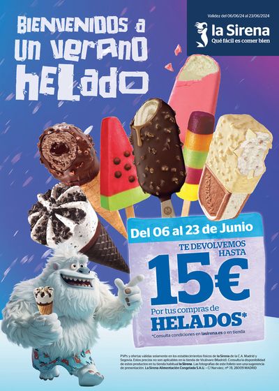 Catálogo La Sirena en Villanueva de Perales | Bienvenidos a un verano helado | 6/6/2024 - 23/6/2024