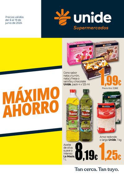 Catálogo Unide Supermercados en La Nava | Máximo Ahorro | 6/6/2024 - 19/6/2024