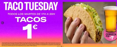 Ofertas de Restauración en Maracena | Tacos 1€ Tuesday de Taco Bell | 10/6/2024 - 30/6/2024