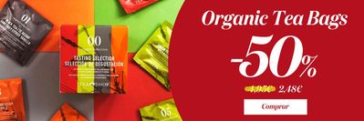 Ofertas de Restauración en Noáin | Organic Tea Bags -50% de Tea Shop | 13/6/2024 - 30/6/2024