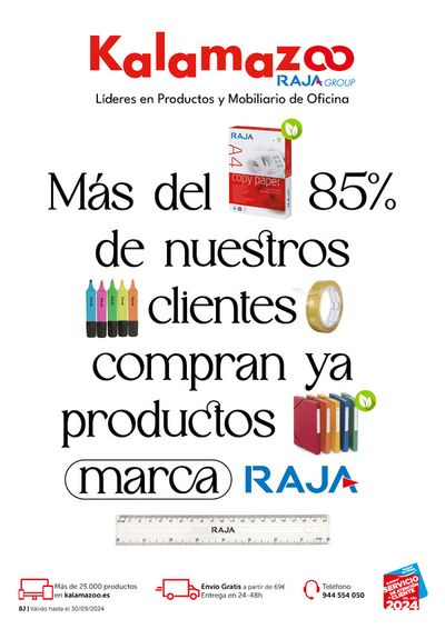 Ofertas de Libros y Papelerías en Cuenca | Staples Kalamazoo Productos RAJA de Staples Kalamazoo | 1/7/2024 - 30/9/2024