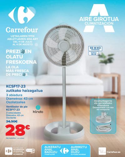 Catálogo Carrefour en Ordizia | Climatización | 11/7/2024 - 4/8/2024