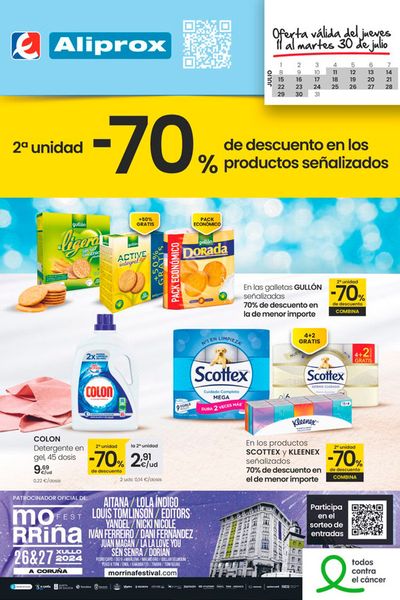 Ofertas de Hiper-Supermercados en Melide | 2ª unidad -70% de descuento ALIPROX de Eroski | 11/7/2024 - 30/7/2024