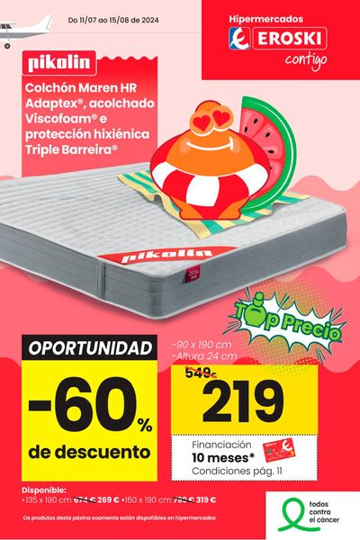 Ofertas de Hiper-Supermercados en Vegadeo | Vive o verán EROSKI de Eroski | 11/7/2024 - 15/8/2024