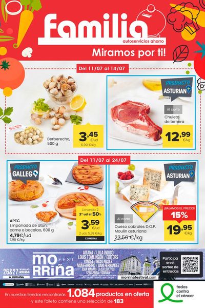 Ofertas de Hiper-Supermercados en Oviedo | Miramos por ti! de Autoservicios Familia | 11/7/2024 - 31/7/2024
