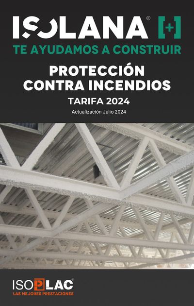 Catálogo Isolana en Toledo | PROTECCIÓN CONTRA INCENDIOS – TARIFA ISOLANA 2024 | 11/7/2024 - 31/7/2024