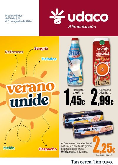 Ofertas de Hiper-Supermercados en Toro | El ahorro en verano sigue en tu súper cercano de UDACO | 18/7/2024 - 7/8/2024
