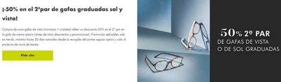 Ofertas de Salud y Ópticas en Cenes de la Vega | ¡-50% en el 2ºpar de gafas graduadas sol y vista! de Optica 2000 | 11/7/2024 - 31/7/2024