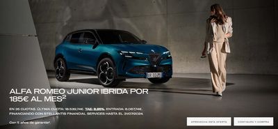 Ofertas de Coches, Motos y Recambios en Santa Cristina dAro | Alfa Romeo junior ibrida por 185€ al mes de Alfa Romeo | 16/7/2024 - 31/7/2024