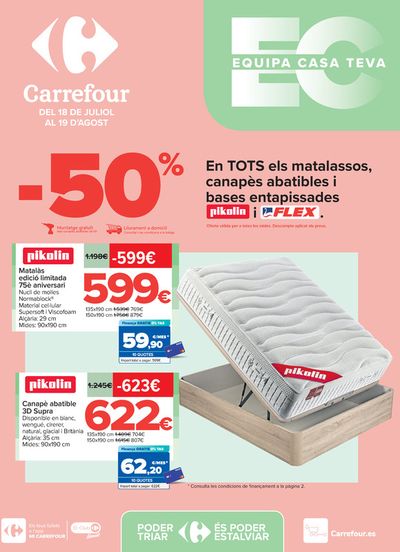 Catálogo Carrefour en Gava | Descanso | 18/7/2024 - 19/8/2024
