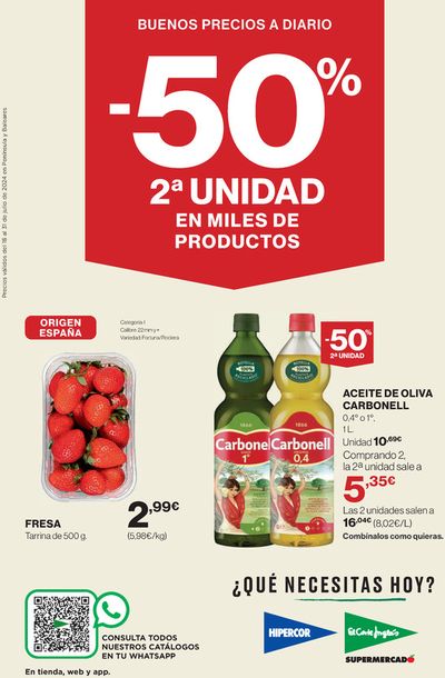 Catálogo El Corte Inglés en Girona | Supermercado | 18/7/2024 - 31/7/2024
