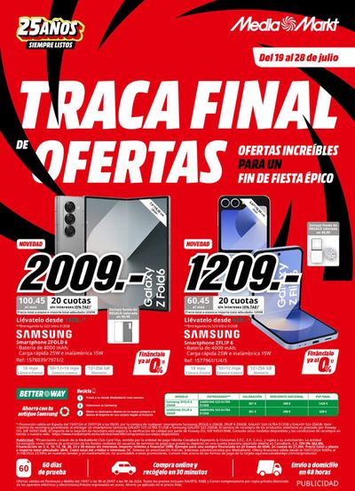 Catálogo MediaMarkt en Zaragoza | Traca final de Ofertas | 19/7/2024 - 28/7/2024