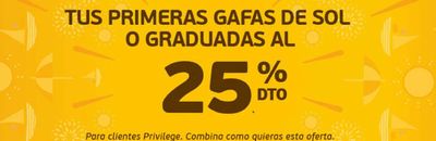 Catálogo General Óptica en Ecija | Tus primeras gafas de sol o graduadas al 25% dto  | 19/7/2024 - 31/7/2024