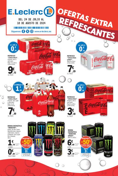 Catálogo E.Leclerc en Vitoria | Especial Coca Cola | 24/7/2024 - 18/8/2024