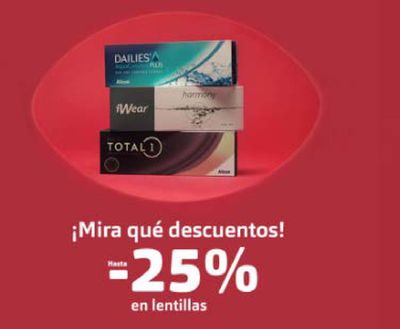 Ofertas de Salud y Ópticas en Colmenar Viejo | Hasta -25% en lentillas de MasVisión | 22/7/2024 - 4/8/2024