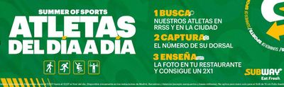 Catálogo Subway en Alcobendas | Summer of sports | 22/7/2024 - 31/7/2024