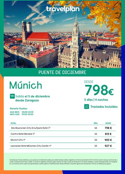 Ofertas de Viajes en Llanes | Travelplan Múnich de Travelplan | 23/7/2024 - 21/9/2024
