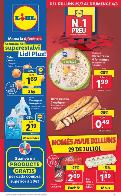 Catálogo Lidl en Cornellà | ¡Semana del superahorro Lidl Plus! | 29/7/2024 - 4/8/2024