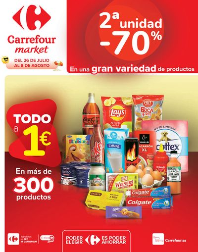 Catálogo Carrefour Market en Sada (A Coruña) | 2ªud. Al -70% | 26/7/2024 - 8/8/2024