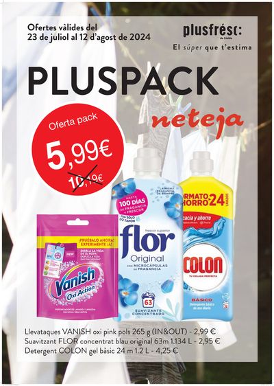 Catálogo Plusfresc en Lleida | Pluspack Neteja | 24/7/2024 - 12/8/2024