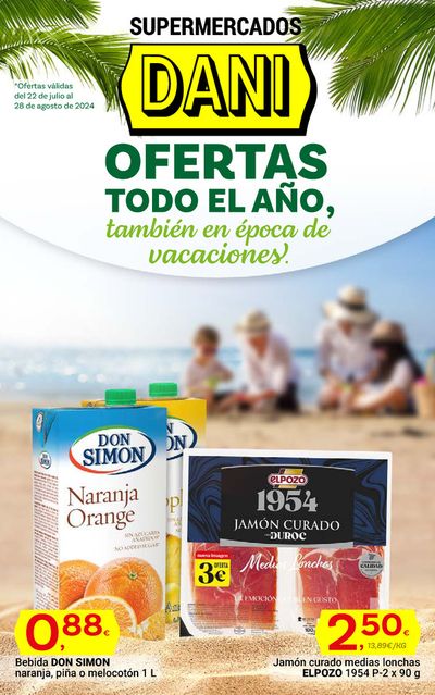 Catálogo Supermercados Dani en Motril | Folleto ALIMENTACION | 24/7/2024 - 28/7/2024