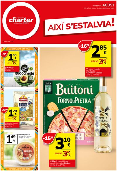 Catálogo Supermercados Charter en Vilanova i la Geltru | AIXÍ S’ESTALVIA! | 25/7/2024 - 28/8/2024