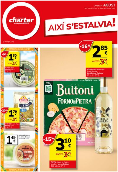 Catálogo Supermercados Charter en Catarroja | AIXÍ S’ESTALVIA! | 25/7/2024 - 28/8/2024