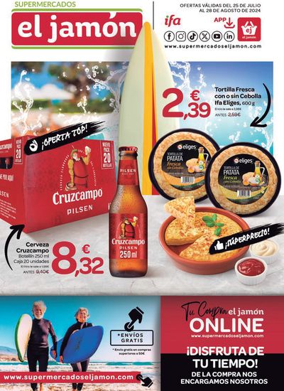 Catálogo Supermercados El Jamón en Conil de la Frontera | Catálogo Supermercados El Jamón  | 26/7/2024 - 28/8/2024