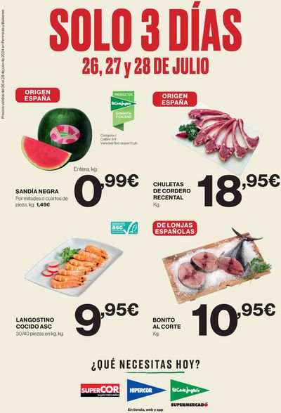 Catálogo Hipercor en Huelva | SOLO 3 DÍAS | 26/7/2024 - 28/7/2024
