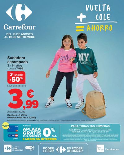 Ofertas de Vuelta al cole en San Bartolomé de Tirajana | VUELTA AL COLE de Carrefour | 19/8/2024 - 19/9/2024