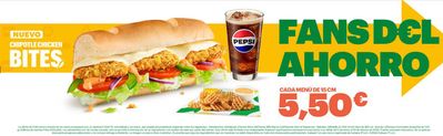 Ofertas de Restauración en Llucmajor | Fans del Ahorro de Subway | 16/8/2024 - 10/9/2024