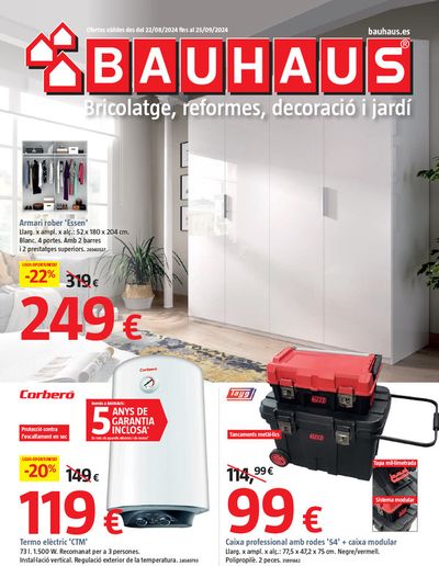 Ofertas de Jardín y Bricolaje en Premià de Dalt | Bricolatge, reformes, decoración i jardí de BAUHAUS | 22/8/2024 - 25/9/2024